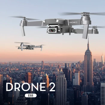 E68 NAUJAS RC Drone HD Wide Angle 4K WIFI 1080P FPV Drone Vaizdo Įrašymo Quadcopter Aukštis Realiu Laiku Laikyti Drone Kamera Žaislas