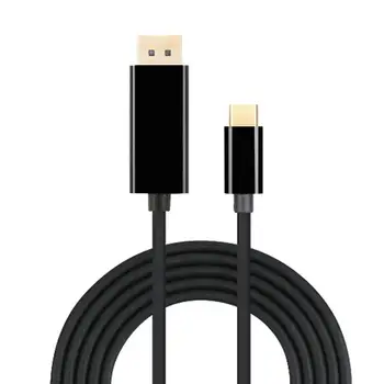 EastVita USB C į DisplayPort Adapteris, 6ft/1.8 m USB 3.1 Tipas-C, Vyrų VB Vyrų 4K Kabelis Juoda r30