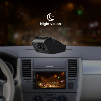 EBILAEN Automobilių DVR Brūkšnys Kamera Su 16 GB Atminties Kortelė Full HD 1080P Už EBILAEN Android 8.1 Automobilio Multimedijos Grotuvas Radijas