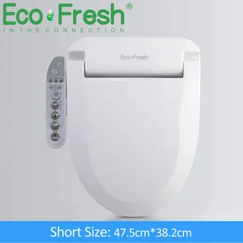 EcoFresh Smart tualeto sėdynės Elektra Bidė dangtis trumpas dydžio pažangios bidė dvigubi antgaliai bidė purkštuvas šilumos švarus, sausas Masažas