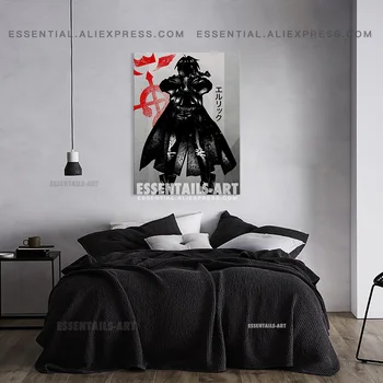 Edward Elric FMA Fullmetal Alchemist Plakatas Drobė Sienos Meno Tapybos Dekoro Nuotraukos, Miegamasis, Studijų Kambaryje Namų Puošybai Spausdina