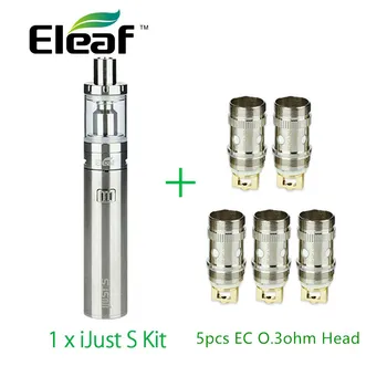 Eleaf iJust S, Pilnas Komplektas, Elektroninių Cigarečių 3000mah Baterija su 5vnt Eleaf EB 0.3 omo Ritė ijusts purkštukai galvos vape vs ijust 2