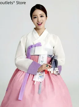 Elegantiškos Mados Hanbok Suknelė Hanbok Suknelė Užsakymą Korėjos Šiuolaikinės Moters Hanbok Aukšto Juosmens Hanbok Azijos Suknelė