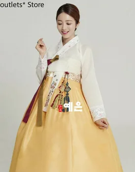 Elegantiškos Mados Hanbok Suknelė Hanbok Suknelė Užsakymą Korėjos Šiuolaikinės Moters Hanbok Aukšto Juosmens Hanbok Azijos Suknelė