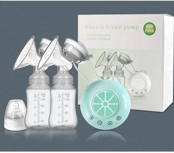 Elektros Dukart Krūties Siurblys USB BPA Free Krūties Siurbliai Kūdikį Krūtimi Su Slaugos Pagalvėlės Ir Motinos Pieno Laikymo Dovanų Rinkinys