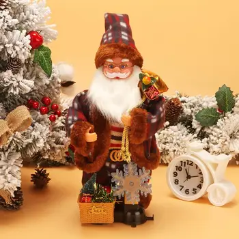 Elektros Santa Claus Ir Kalėdų Ornamentu Santa Lėlės Žaislas