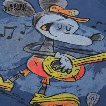 ELFSACK Harajuku Mėlyna Animacinių filmų Grafinis T-Shirt Moterims Topai 2020 Metų Vasaros ELF Rausvos spalvos, trumpomis Rankovėmis korėjos Ponios Pagrindinio Kasdien Mielas Tee