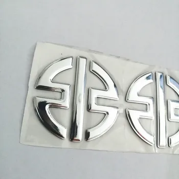 Emblemų Lipdukai, 3D Lipdukai Atspindintis Motociklo Logotipus KAWASAKI H2 NINJA H2R Sidabro Spalvos