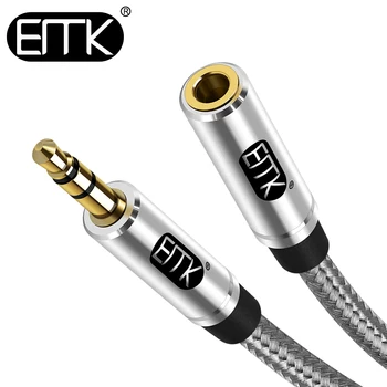 EMK 3.5 mm Audio Kabelis-prailgintojas Vyrų ir Moterų Aux line Pratęsti 3.5 mm jack kabelis 0,5 m 1m 1,5 m 2m 3m Garsiakalbis Extender Laidą automobilį