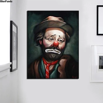 Emmettes Kellyes Clownes Drobė Spausdinama Nuotrauka Modulinės Paveikslų Kambarį Plakatas Ant Sienos, Namų Dekoro