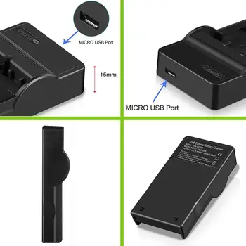 EN-EL19, USB kroviklis Skirtas Nikon Coolpix S4100 S4150 S4200 S4300 S4400 S5200 S6400 S6500 S6600 S6900 S7000 Kamera, Baterija, kroviklis