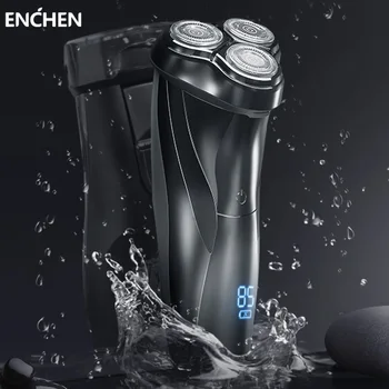 ENCHEN Blackstone 3 Elektriniai Skustuvai Vyrams 3D Plaukiojantis Pjovimo Galva Vyras Skutimosi Mašina Barzda Žoliapjovės USB Įkraunamą Skustuvą