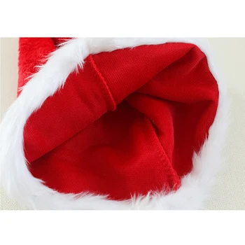 Eraspooky Kalėdų Skrybėlės Cosplay Suaugusiųjų Kalėdų Skrybėlę Vaikai Kalėdų Senelio Kostiumas Bžūp Aksomo Naujųjų Metų Šeimos Priedai
