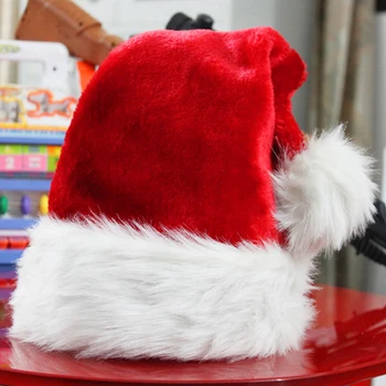 Eraspooky Kalėdų Skrybėlės Cosplay Suaugusiųjų Kalėdų Skrybėlę Vaikai Kalėdų Senelio Kostiumas Bžūp Aksomo Naujųjų Metų Šeimos Priedai