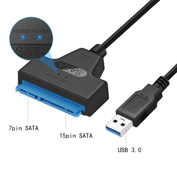 Erilles mini USB kietojo disko adapteris, laidas 2,5 colių kietąjį diską duomenų kabelis su USB3.0 konverteris standžiojo Disko prailginimo laido duomenų linija