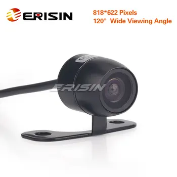 Erisin ES581 18mm 120 Laipsnių Mini Automobilių Color CCD Atvirkštinio Galinio vaizdo Kamera