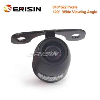 Erisin ES581 18mm 120 Laipsnių Mini Automobilių Color CCD Atvirkštinio Galinio vaizdo Kamera
