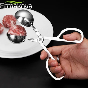 ERMAKOVA Nėra-Stick Mėsos Baller Nerūdijančio Plieno Mėsos Baller Džiūvėsių Tortas Pop Meatball Maker 