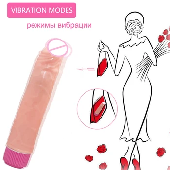 Erotinis Accessories Tikroviškas Dildo Vibratorius G Taško Stimuliacija Sekso Žaislai, Moters, Poros Įmova Gnybtus Moterų Makšties Massager