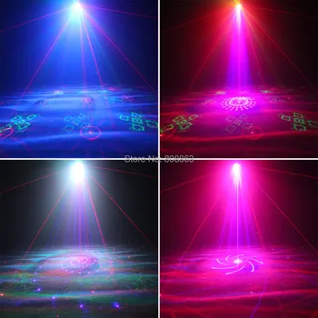 ESHINY MINI 5 Objektyvo Nuotolinio RGB Lazeris 128 Modelius Projektorius LED Klubas Šalies Baras DJ Atostogų Kalėdos Šokio Scenos Šviesos Efektas N85T251