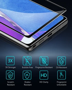 ESR 2vnt Screen Protector for Samsung Note 20 Ultra 10 Pastaba S20 Ultra Grūdintas Stiklas Samsung Galaxy A40 A50 A51 A70 A71 A10