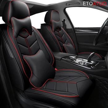 ETOATUO Universalus odinis Automobilių Sėdynių užvalkalai už 