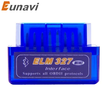 Eunavi MINI ELM327 Bluetooth V1.5 ELM 327 Sąsaja OBD2/OBD II Auto Kodų Skaitytuvas