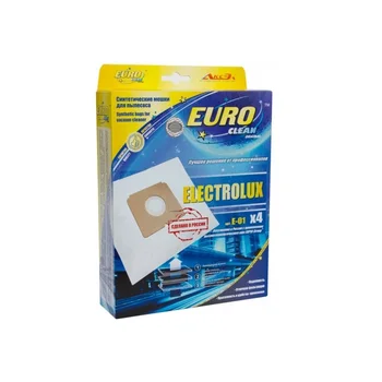 Euro švarus E-01/4 Kompiuterių krepšiai-siurblio maišeliai (Electrolux Xio, E51)