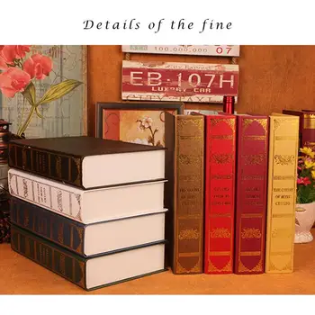 Europos Namų Dekoro Kartono Antikvariniai Knygos Langelį Studijuoti Kambarys Modeliavimas Knygos Rekvizitai Fotografijos Rekvizitai Knygos Dekoro Dirbtiniais Odos Knyga