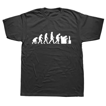 Evoliucija Žaidėjus T Shirts Juokingi Žaidimų Marškinėlius Vaizdo Žaidimas Marškinėliai Vyrams Vasarą, Naujas Naujovė Trumpas Rankovės Marškinėliai Vatos Pagaliukai Tees