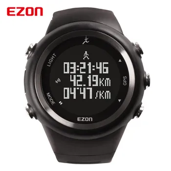 EZON Prekės Skaitmeninis GPS Veikia Lauko Sporto Žiūrėti Vandeniui 5ATM Pedometer Kalorijų Skaitiklis Vyrai Moterys Mados Laikrodis Laikrodis