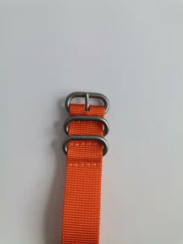 Fashional Sport Stiliaus 40mm Automatinis vyriški Žiūrėti GMT Funkcija PVD Laikrodžių Atveju, Oranžinė Nailono Diržas
