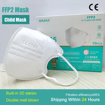 FFP2kn95 vaikų kaukė penkių sluoksnių built-in 3D stereo studentų dvigubo lydymo ir pūtimo būdu gautas vaikas kaukė 