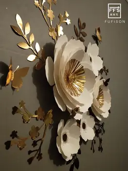 FFS gėlių fone trimatis apdailos šalis vestuvių vitrina Sienų Apdaila