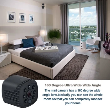 FHD 1080P mini kamera, wireless wifi mini ip naktinio matymo kamera mažų mikro vaizdo kamera, 