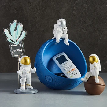 Figūrėlės Astronautas Saugojimo Dervos statulos Apdaila kosmonautas skulptūra Namų Kambarį Saugojimo Astronautas Priedai