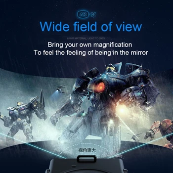 FIIT AR-X AR Smart Akinius Patobulintas 3D VR Akiniai, Dėžutė, Ausinės Virtualios Realybės Šalmas VR Ausines 4.7-6.3 colių Smartfon