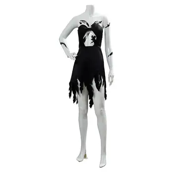 Filmo Maleficent Cosplay Kostiumų Sugadintas Suknelė Moterims, Moteriška Blogio ragana Karalienė Juodas Kostiumas Helovinas Karnavaliniai Kostiumai