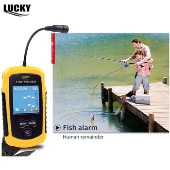 Findfish Belaidžio Nešiojamų Sonar Fish finder Nešiojamą Laidinio Žuvų Ieškiklis Jūrų Fishfinder Signalo Jutiklis Jutiklio spalvų LCD