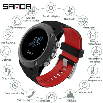 Fitness Tracker Smart Watch Vyrų, Moterų Širdies ritmo/Oro Slėgio/kompasas/Aukštis/Aplinkos Temperatūra 1.3 Visą Ekraną Sport Tracker