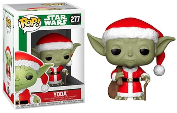 FK33885 Star Wars Funko POP! Šventės - Kalėdų Yoda pop originalus dekoratyvinis žaislų kolekcija