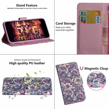 Flip Case For OnePlus 6 Edition Apima 3D Odos Piniginės 