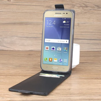 Flip Case For Samsung Galaxy J2 J200F Piniginė PU Odos Atveju 