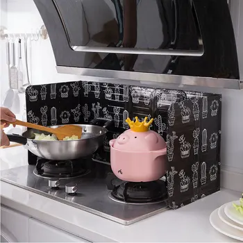 Floding Aliuminio Virtuvėje Dujinė Viryklė Pertvara Plokštės Virtuvės Keptuvėje Aliejaus Purslų Apsaugos Ekraną, Virtuvės Reikmenys, Įrankiai