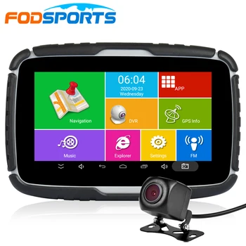 Fodsports 5.0 colių Motociklo GPS Navigacija, Android Sistema, 