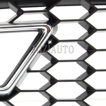 Foglights Mažesnės Grotelės Audi A4, A4L, B9 2013-M. Rūko žibintą, priekines Groteles (Juodos Grotelės+Viršelis) 