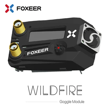 Foxeer Wildfire 5.8 GHz 72CH Dvigubas Imtuvas OLED Ekraną, Paramą OSD Programinės įrangos Atnaujinimas 5-16V dėl Fatshark FPV Akiniai 