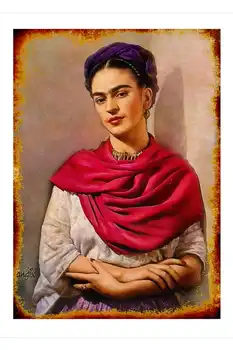 Frida Kahlo Vizualinį Vaizdą Meno Sienos Mdf Portretas Spausdinti Apdaila Namo Dovanos Karšto Parduoti Derliaus