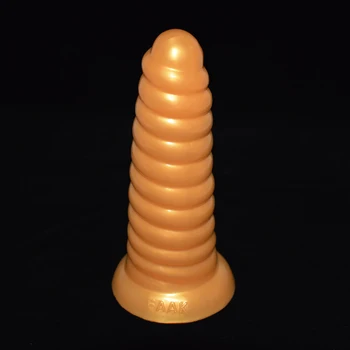 FRRK aukso storio briaunoti analinis dildo moterų silikono dong gaidys varžtas erotinis sekso žaislai poroms G spot stimuliatorius massager