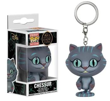 Funko pop Alice in Wonderland mielas Cheshire cat Chessur keychain Bobble Head veiksmų skaičius, Kolekcines, modelį, Žaislai vaikams